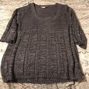 Black sweater with white highlights